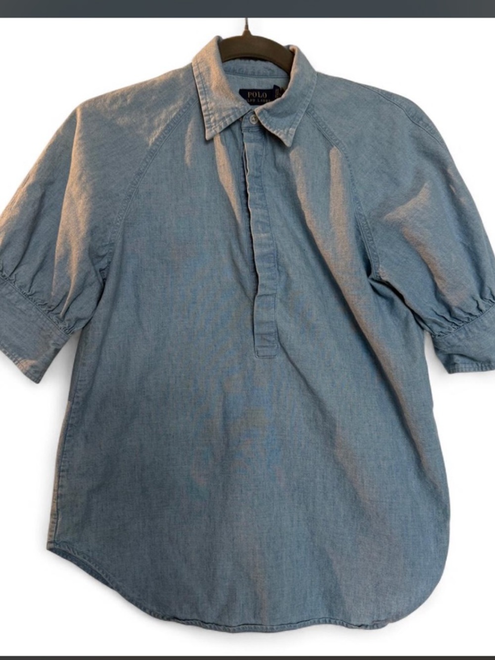 Ralph Lauren Light Blue Short-Sleeve Button-Down Shirt